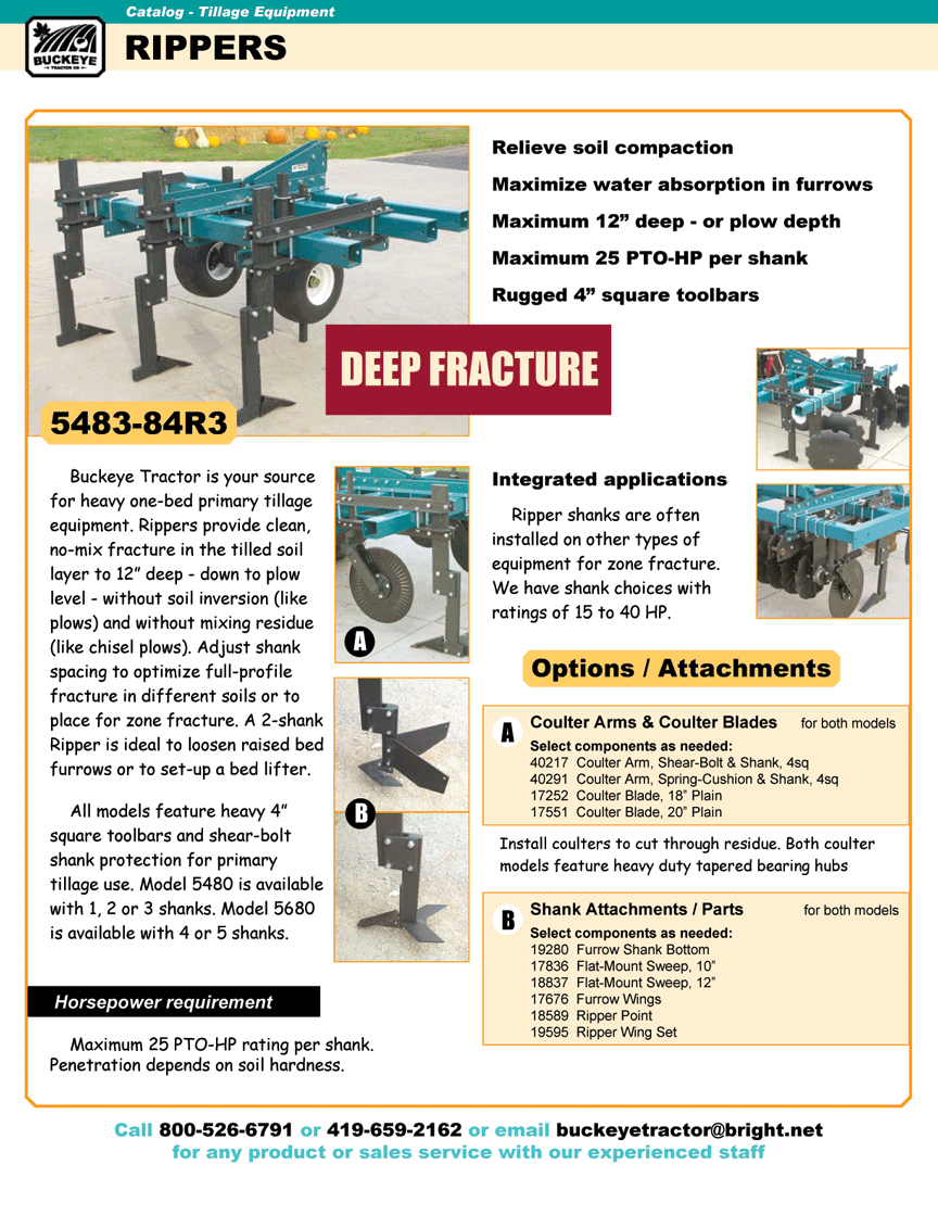Buckeye Tractor Online Catalog Page 1601 Rippers